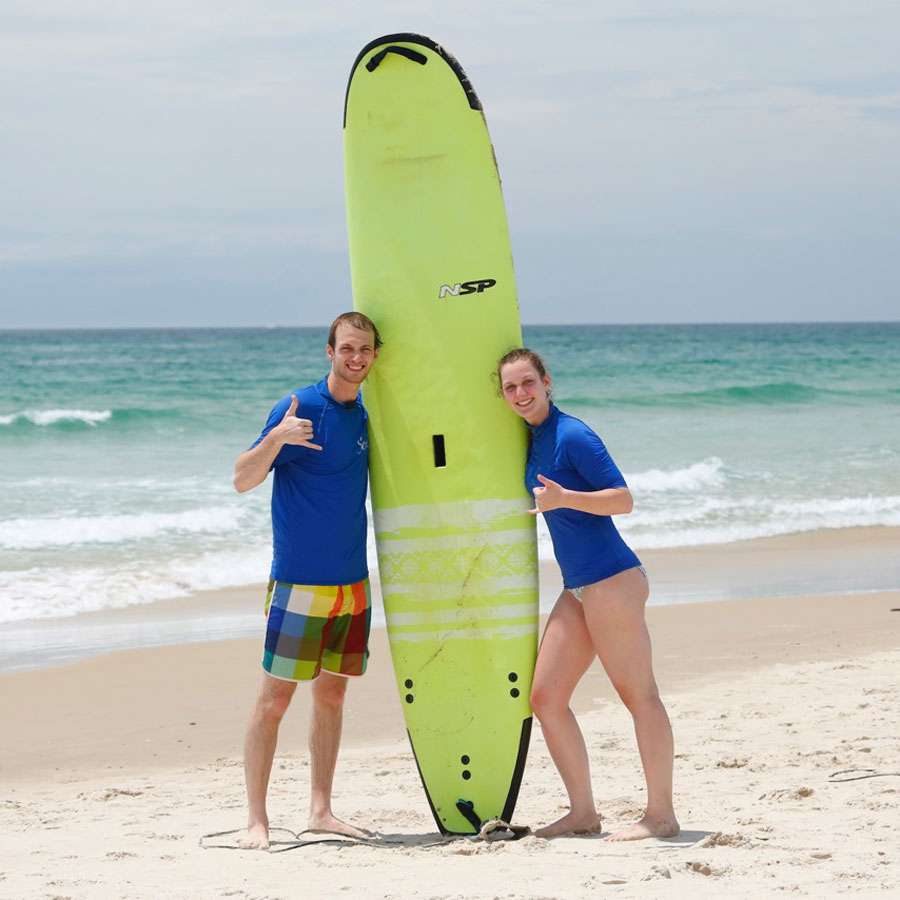 two-on-one_web private surf lesson byron bay